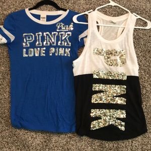 VS PINK shirts